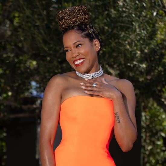 Regina King Wears Neon Christopher John Rogers Gown