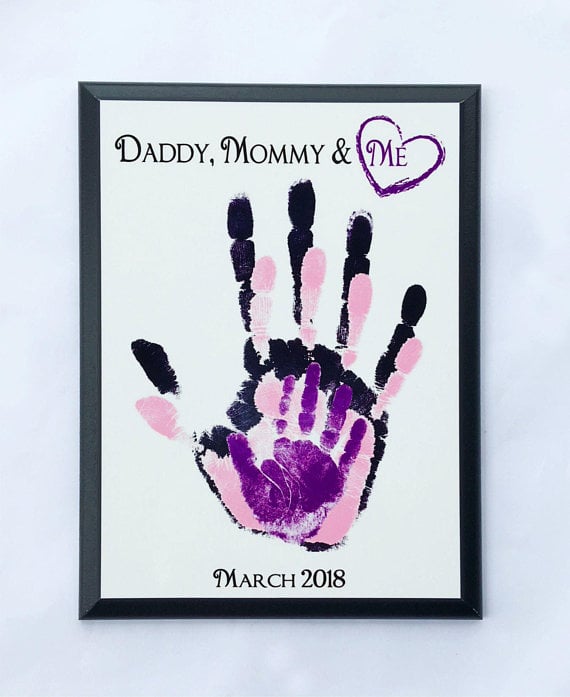 Parent and Child Handprint Keepsake