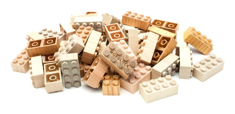 Mokulock Wooden Building Blocks