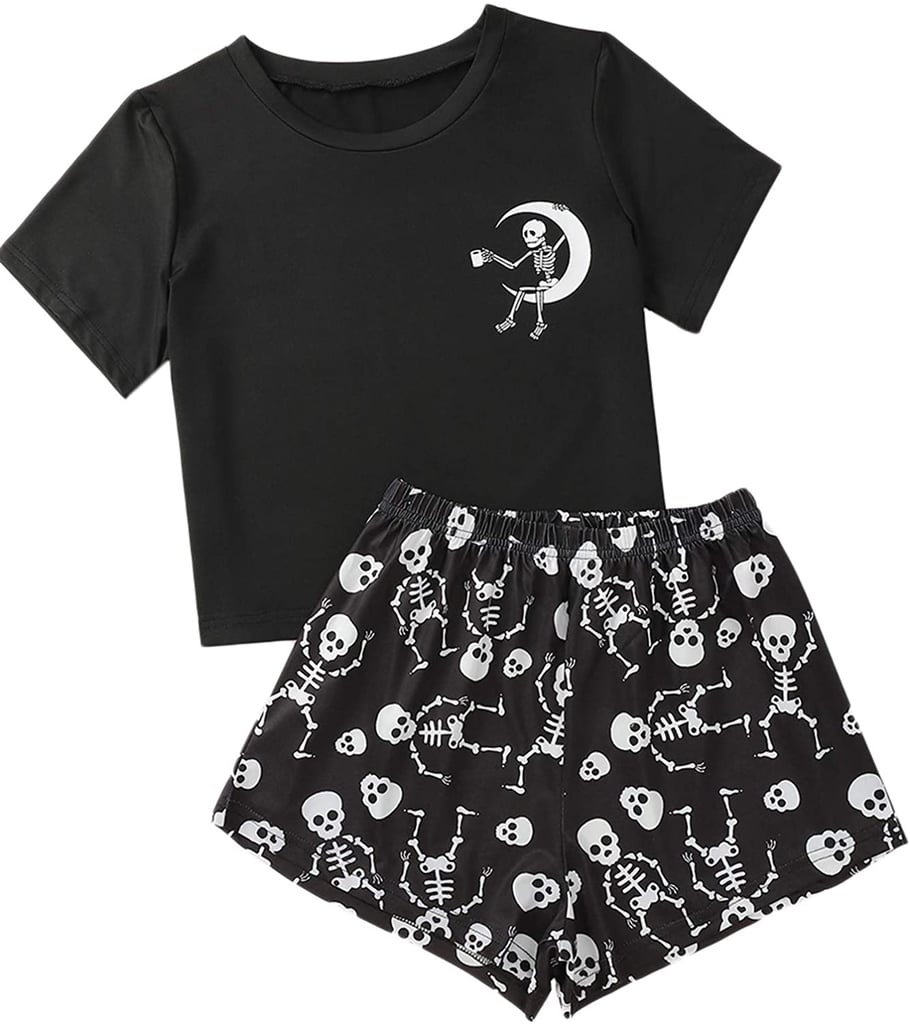 For the Night Owl: SweatyRocks Cute Graphic Print Pajama Set