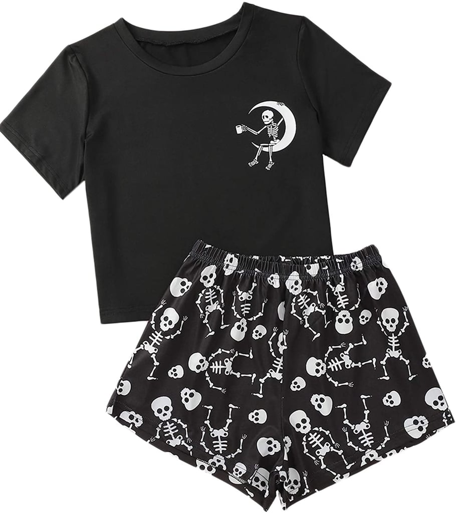 For the Night Owl: SweatyRocks Women's Cute Graphic Print Pajama Set