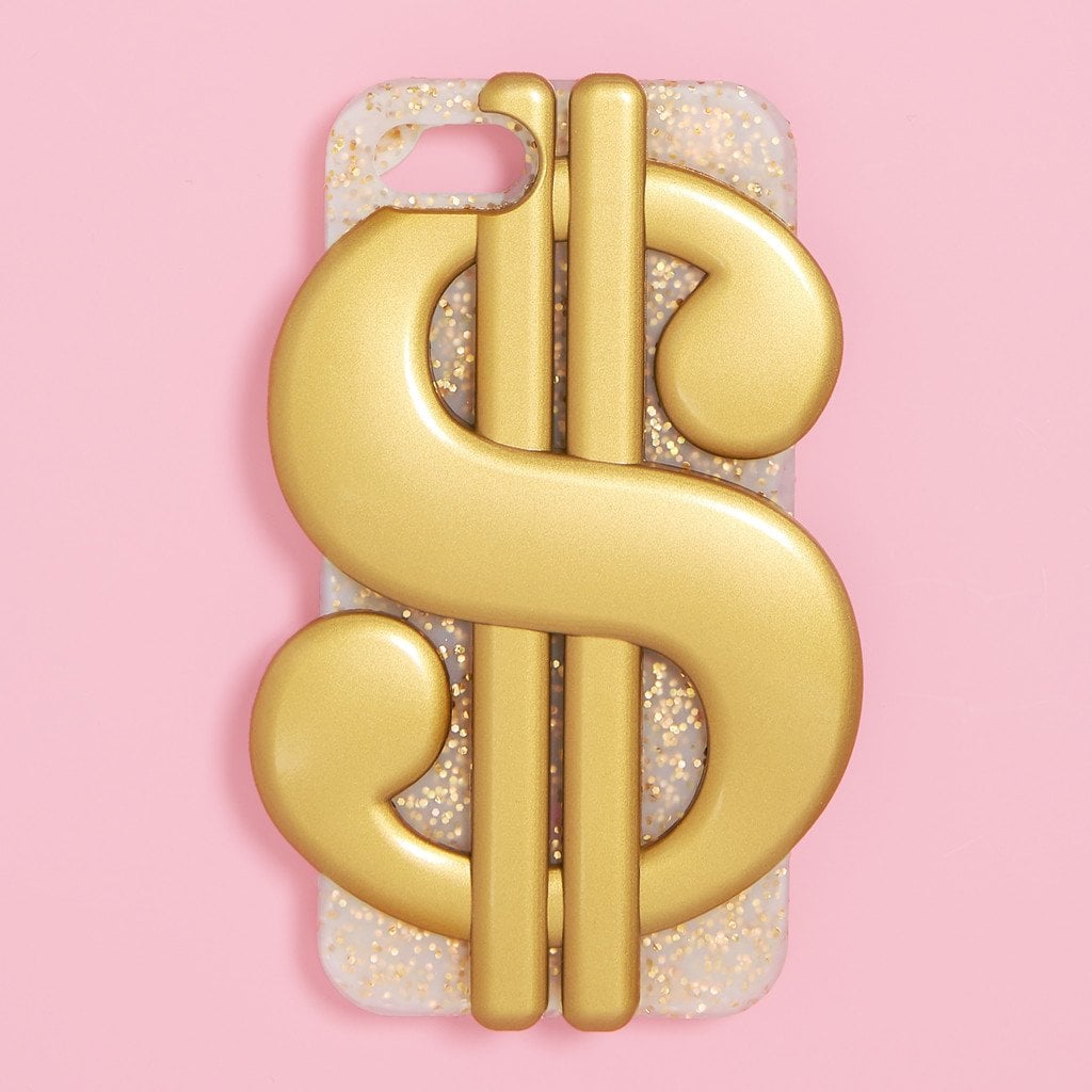 Silicone iPhone Case — Cash Money ($32) 
"Is there anything we use as frequently during the day as our phones? Keep financial abundance top of mind by sticking this glittery gold money symbol where you'll constantly see it: on your smartphone." — Kate Emswiler, editor, Career and Finance