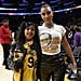 Kim Kardashian and North West Support Tristan Thompson With Cute Sign at the Lakers Game