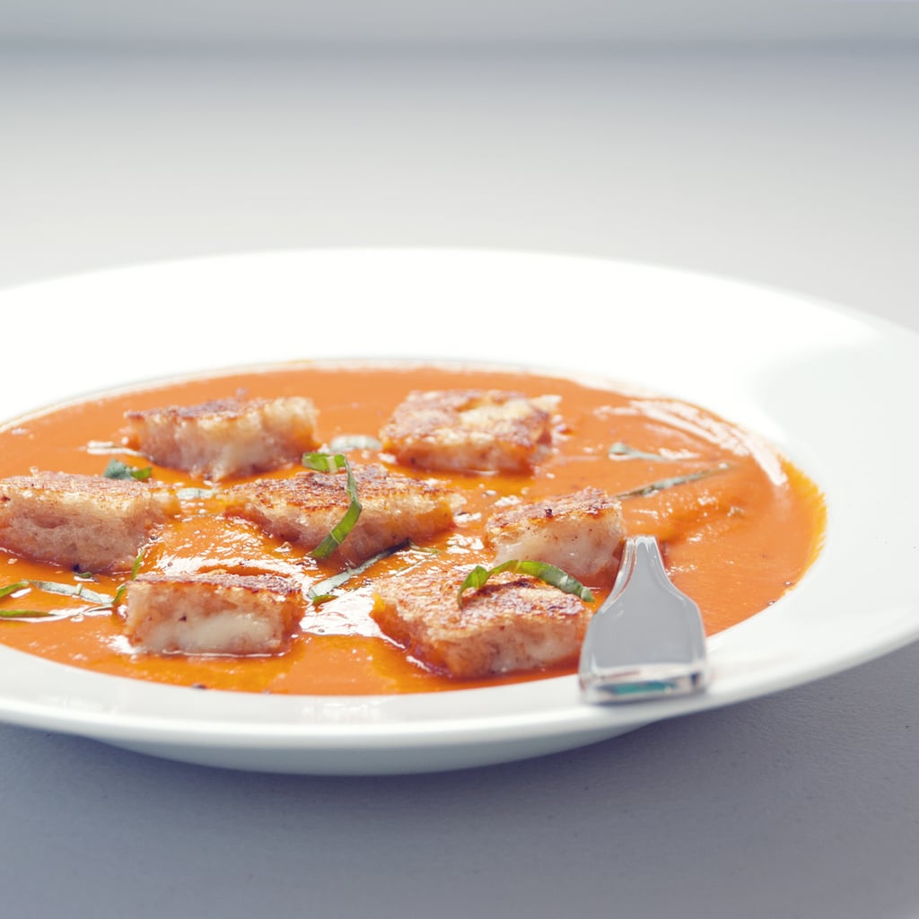 Easy Dinner Recipes: Spicy Tomato Soup With Grilled Cheese Croutons