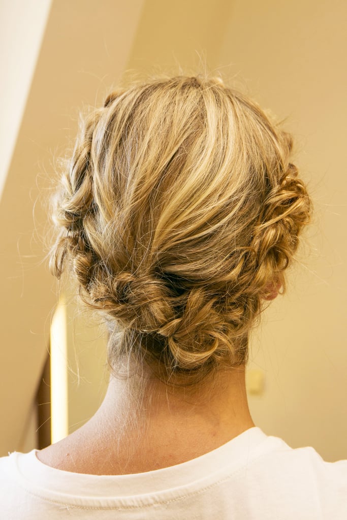 The final look is a crown of braids that's easy to do yourself.