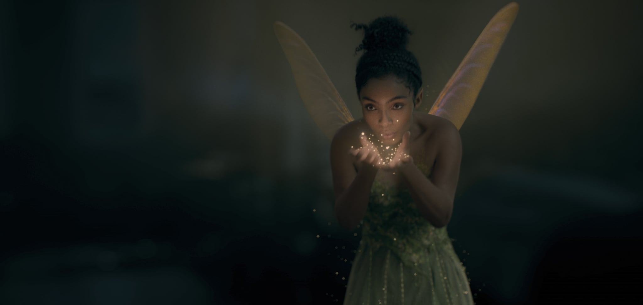 Yara Shahidi as Tinkerbell in Disney's live-action PETER PAN & WENDY, exclusively on Disney+. Photo courtesy of Disney. © 2023 Disney Enterprises, Inc. All Rights Reserved.