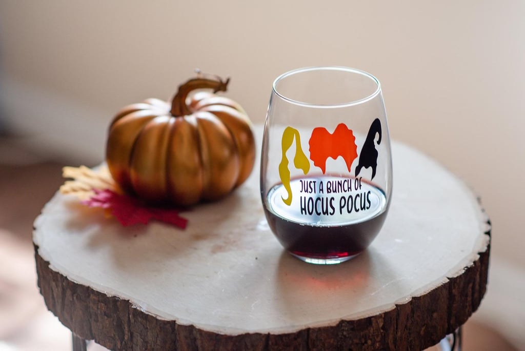 Just a Bunch of Hocus Pocus Wine Glass