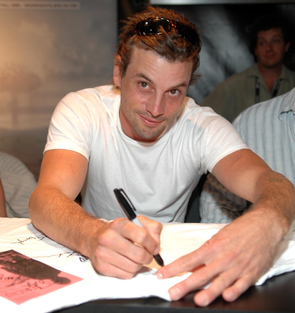 When he signed an autograph for you, er, your friend . . .