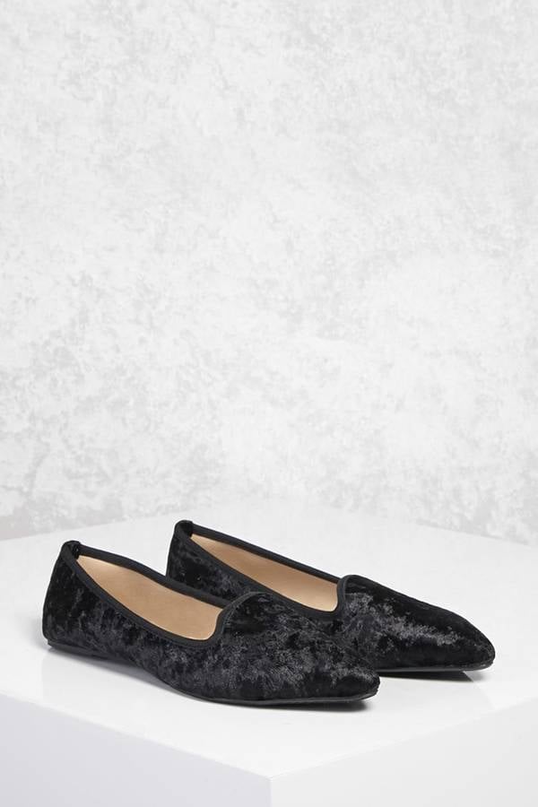 Forever 21 Crushed Velvet Loafers