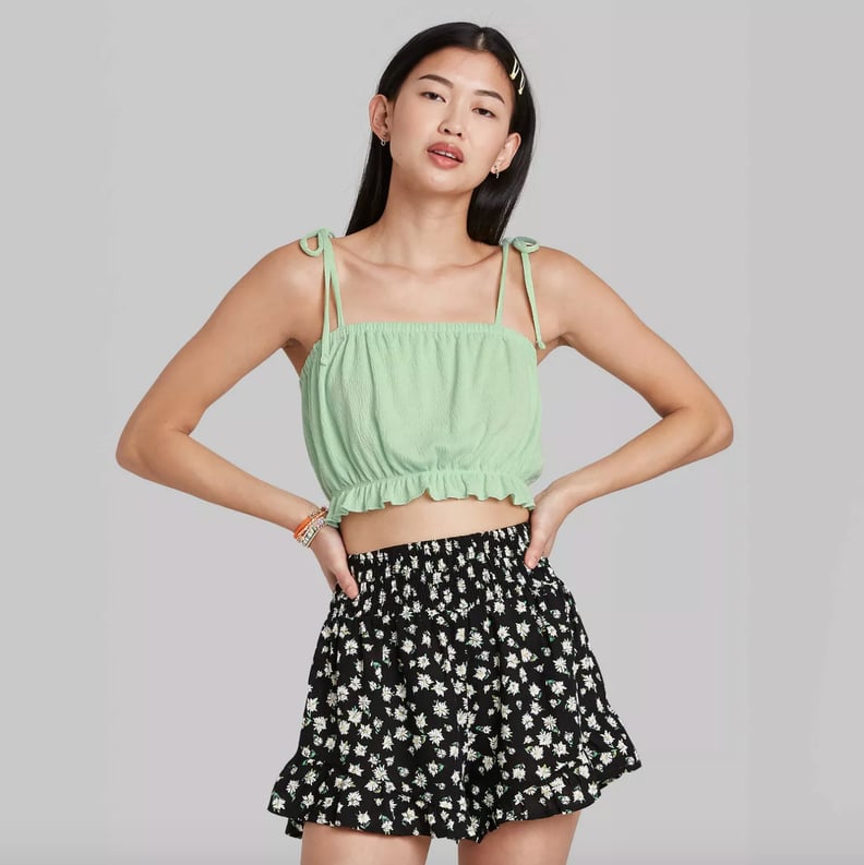 WILD FABLE PUFF CROP TOP, Women's Fashion, Tops, Others Tops on Carousell