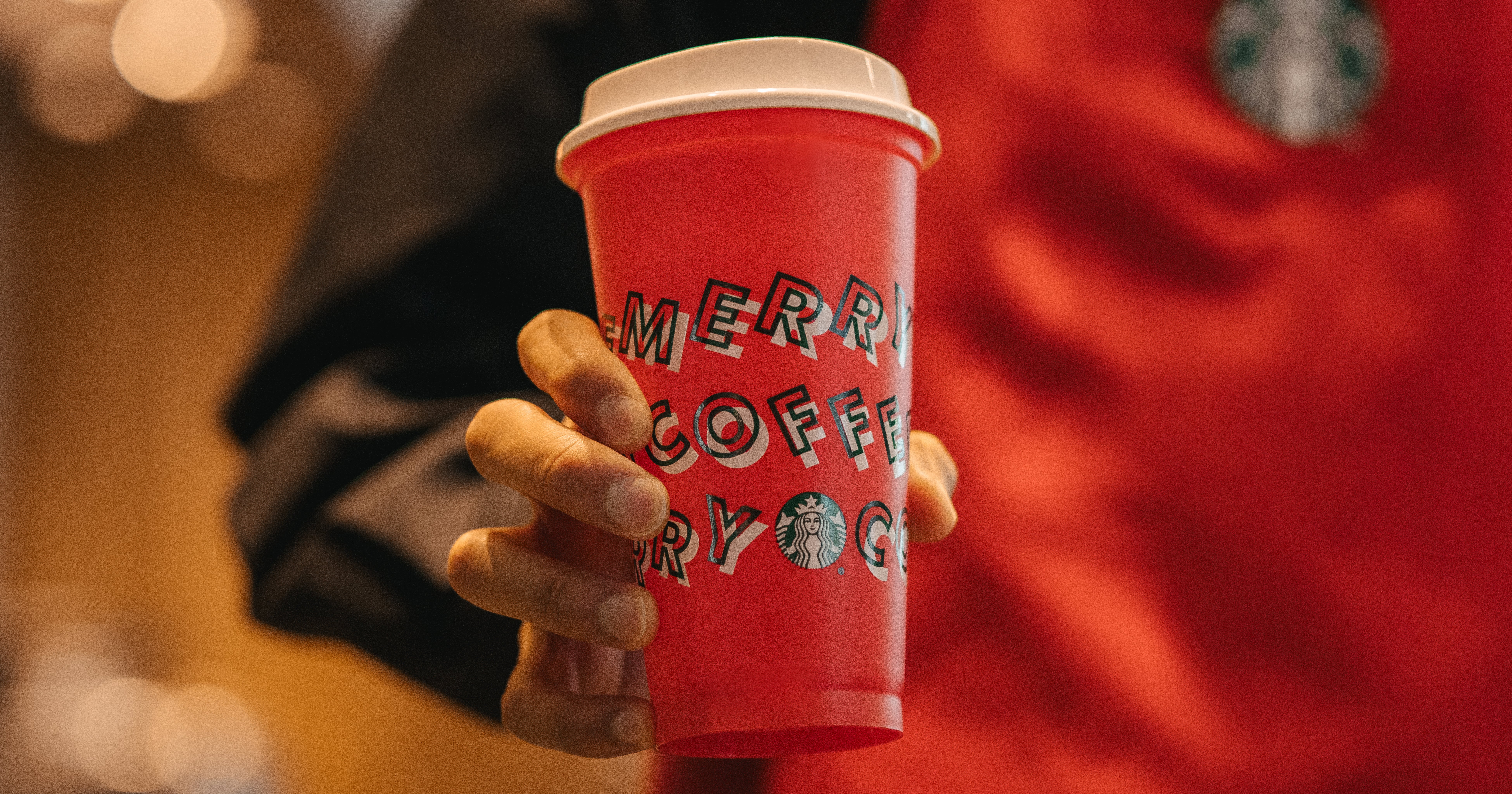 STARBUCKS Cup HOLIDAY CHRISTMAS 2019 Red REUSABLE