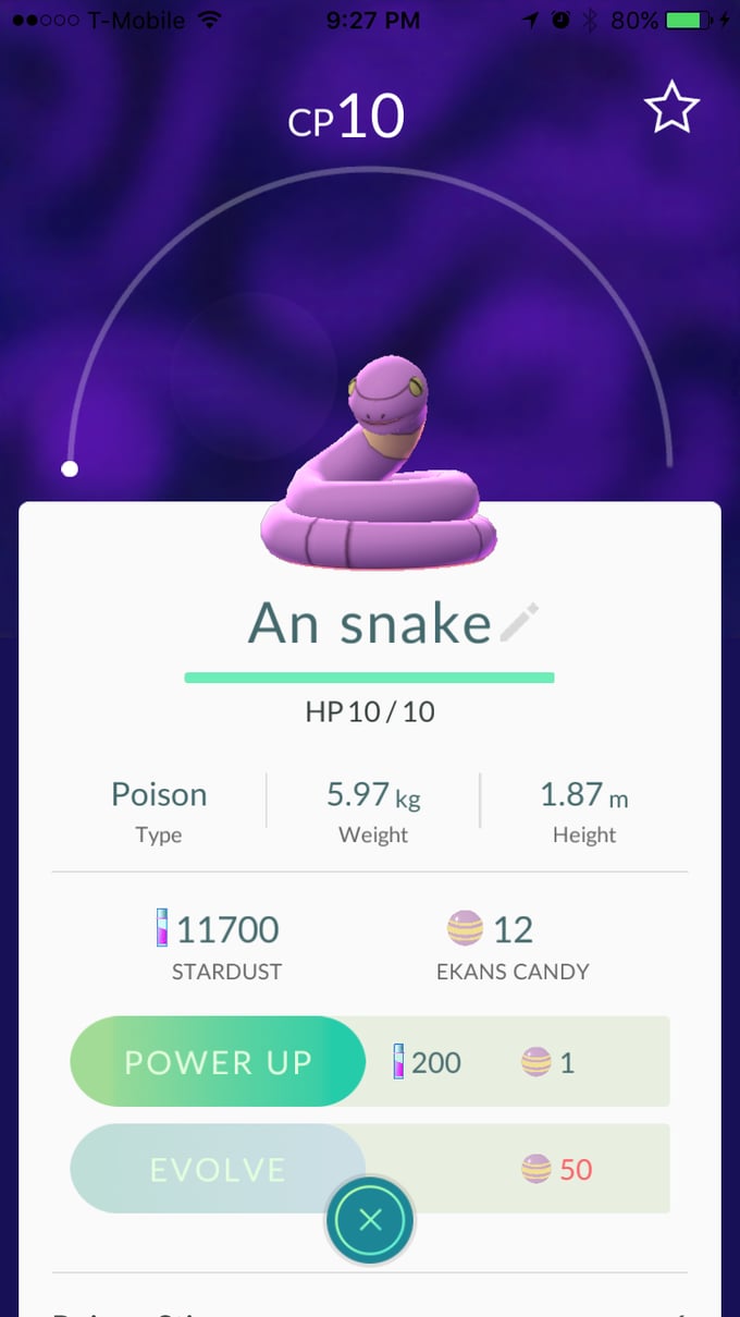 Ekans aka "An snake"