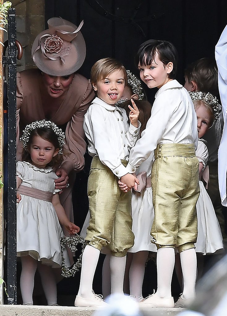 Page Boy Posing at Pippa Middleton's Wedding 2017