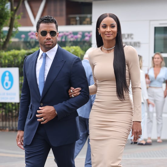 Ciara's Nude Body-Con Dress at Wimbledon