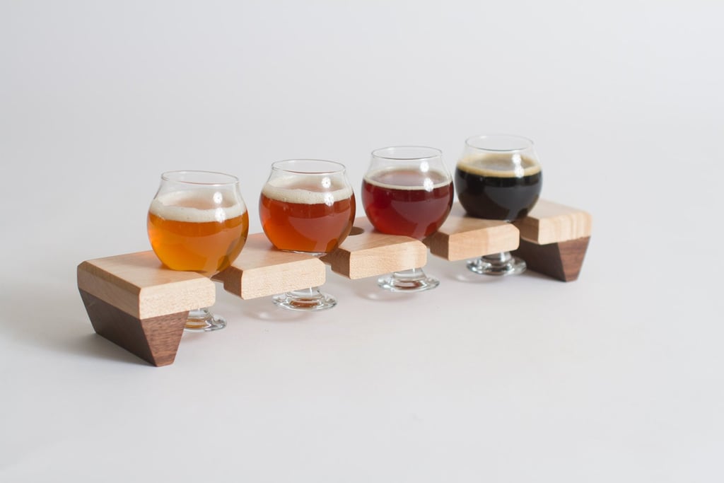 Beer Flight Sampler With Glasses