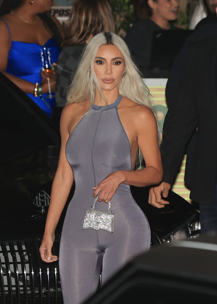 Kim Kardashian's Catsuit at Kendall's 818 Tequila Party