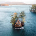 This Cabin in New Hampshire Is on Its Own Island, and It's So Affordable to Rent