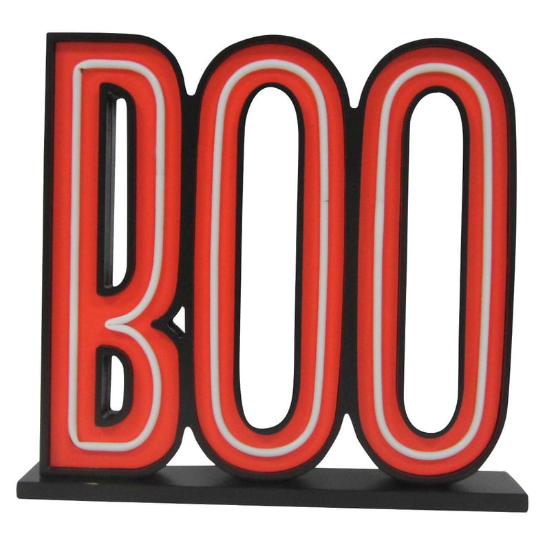 Hyde and Eek! Boutique Halloween "Boo" Lite Sign With LED Bulbs