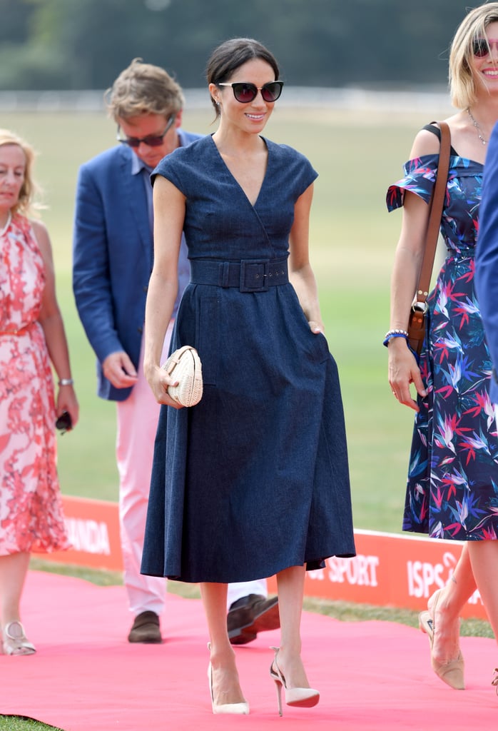 Meghan's Second Appearance in the Aquazzura Deneuve was in July 2018