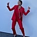 Storm Reid Rocks a Vibrant Red Harbison Pantsuit | Video