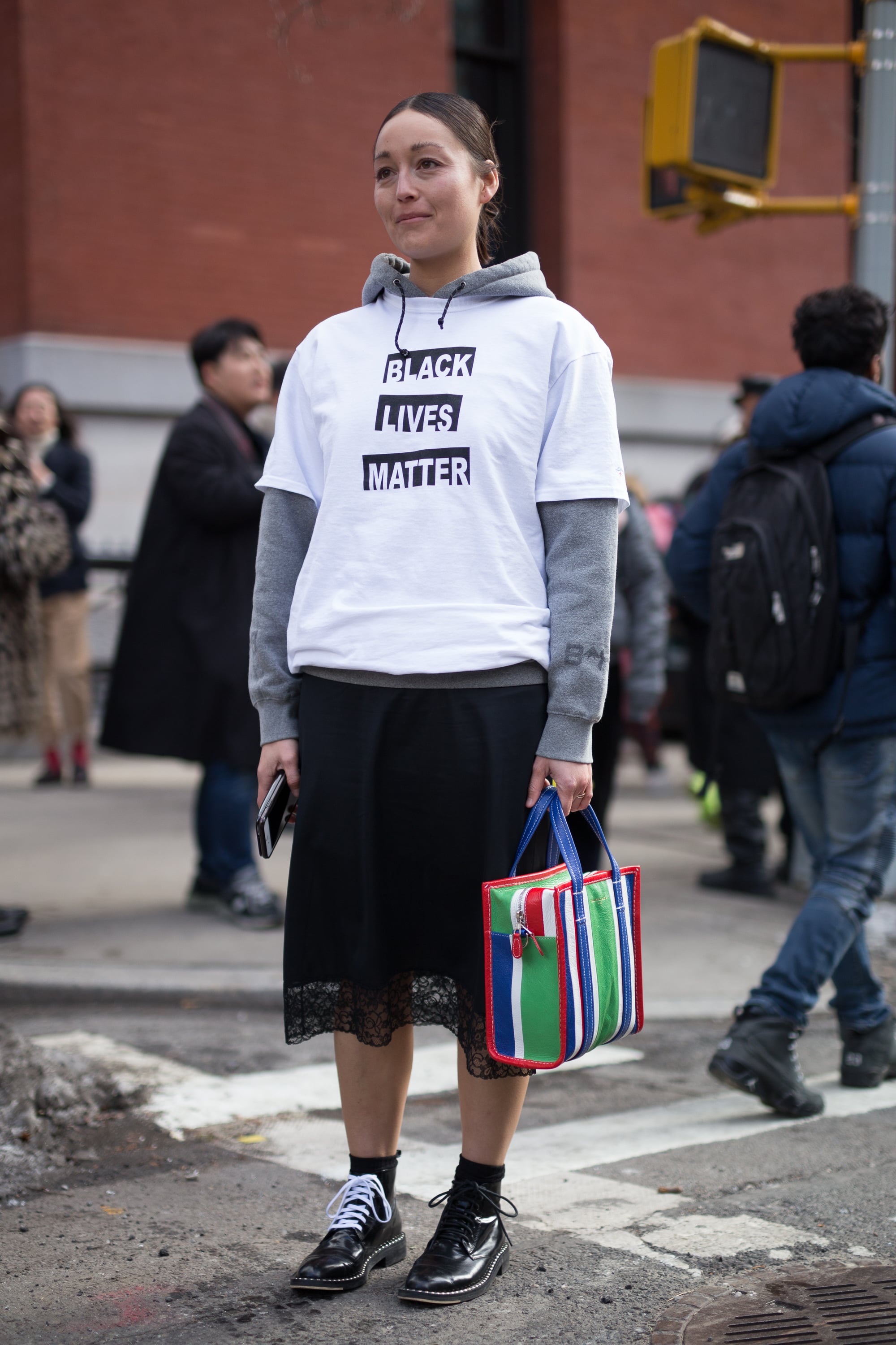 Activist Street Style at Fashion Week POPSUGAR Fashion