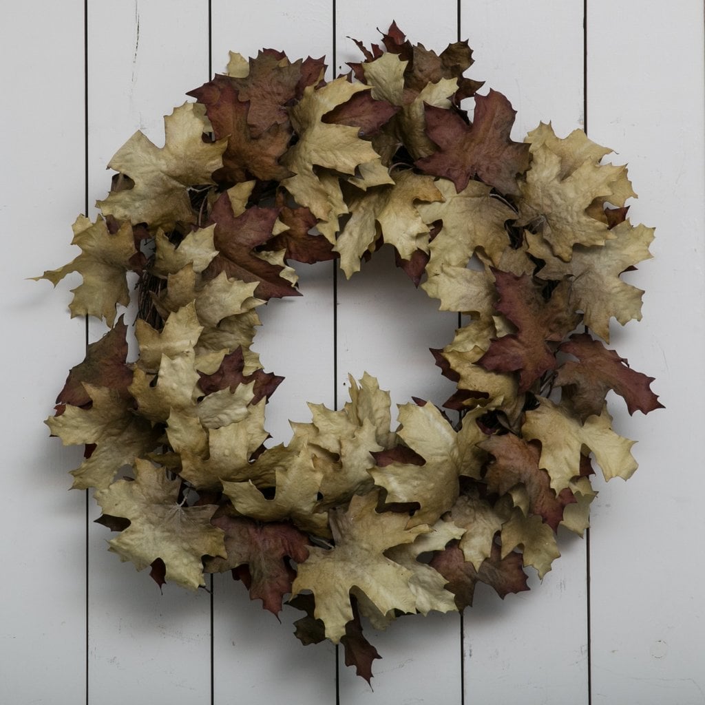 Crafted Autumn Leaves Wreath ($96)