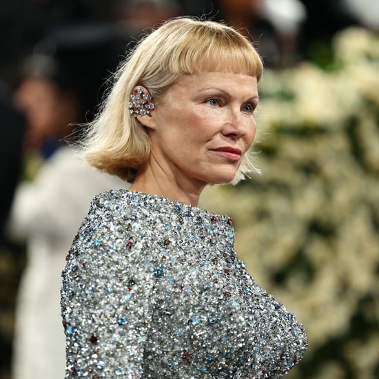 Pamela Anderson & Zoe Saldaña's Bob and Micro Bangs Met Gala