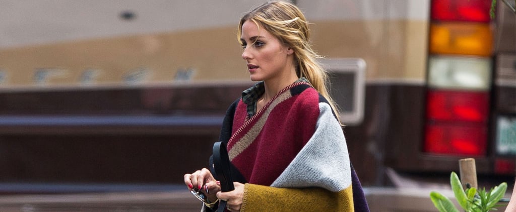 Olivia Palermo Wearing a Poncho