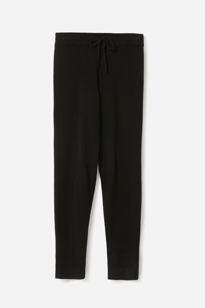 black cashmere sweatpants