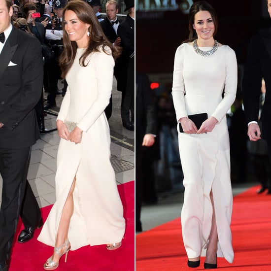 Kate Middleton wears black tights underneath Roland Mouret trousers -  pictures