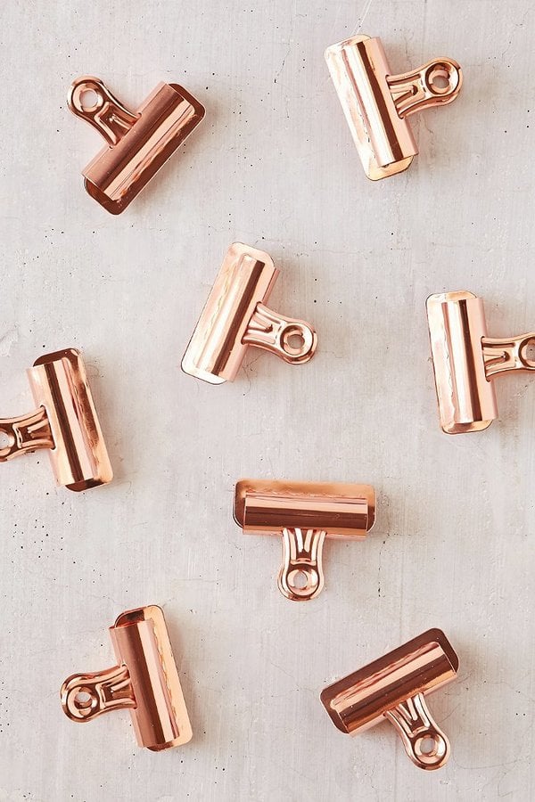 Copper Bulldog Clips Set