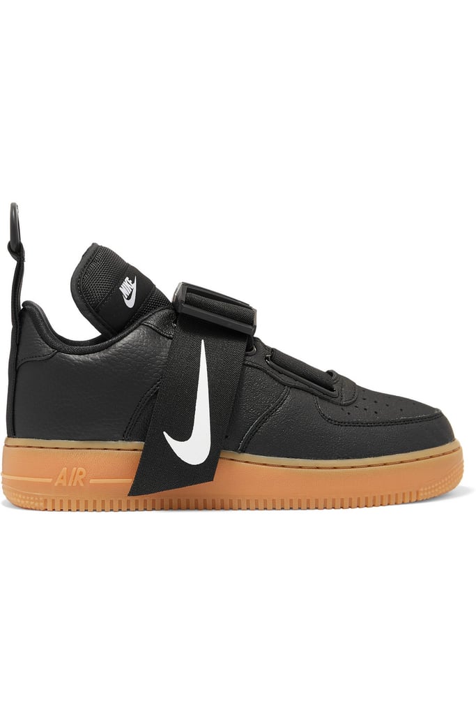 Nike Air Force 1 Utility Pique Smooth and Textured Leather Sneakers
