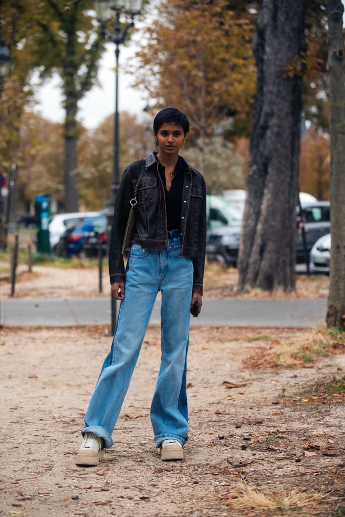 high waisted slim leg jeans