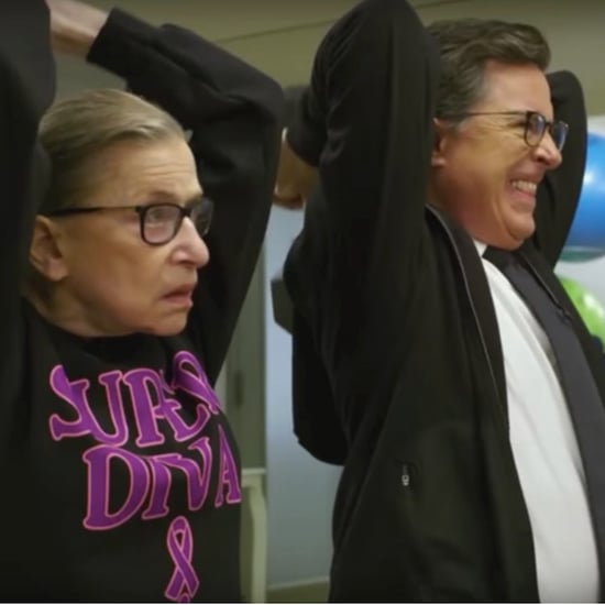Ruth Bader Ginsburg Working Out With Stephen Colbert Video