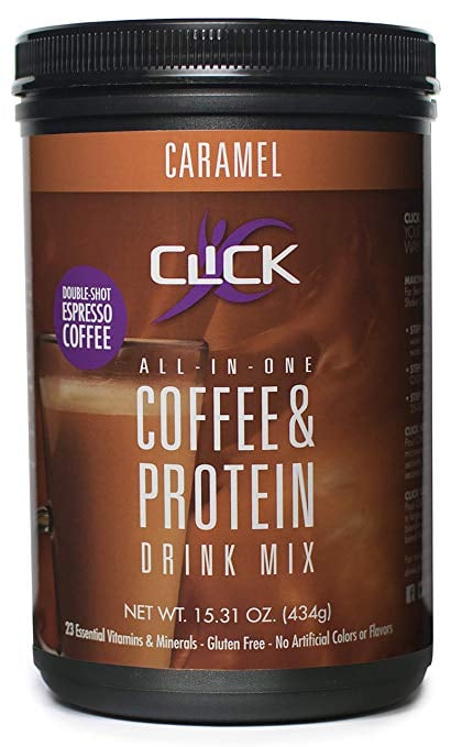 Click Protein & Coffee Drink Mix in Caramel