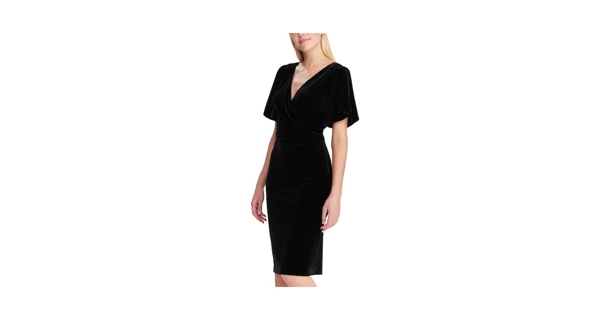 Chaps velvet top dress