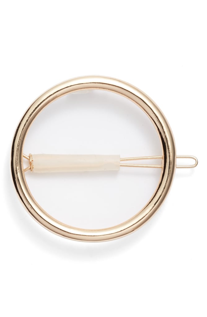 Something Navy Circle Barrette