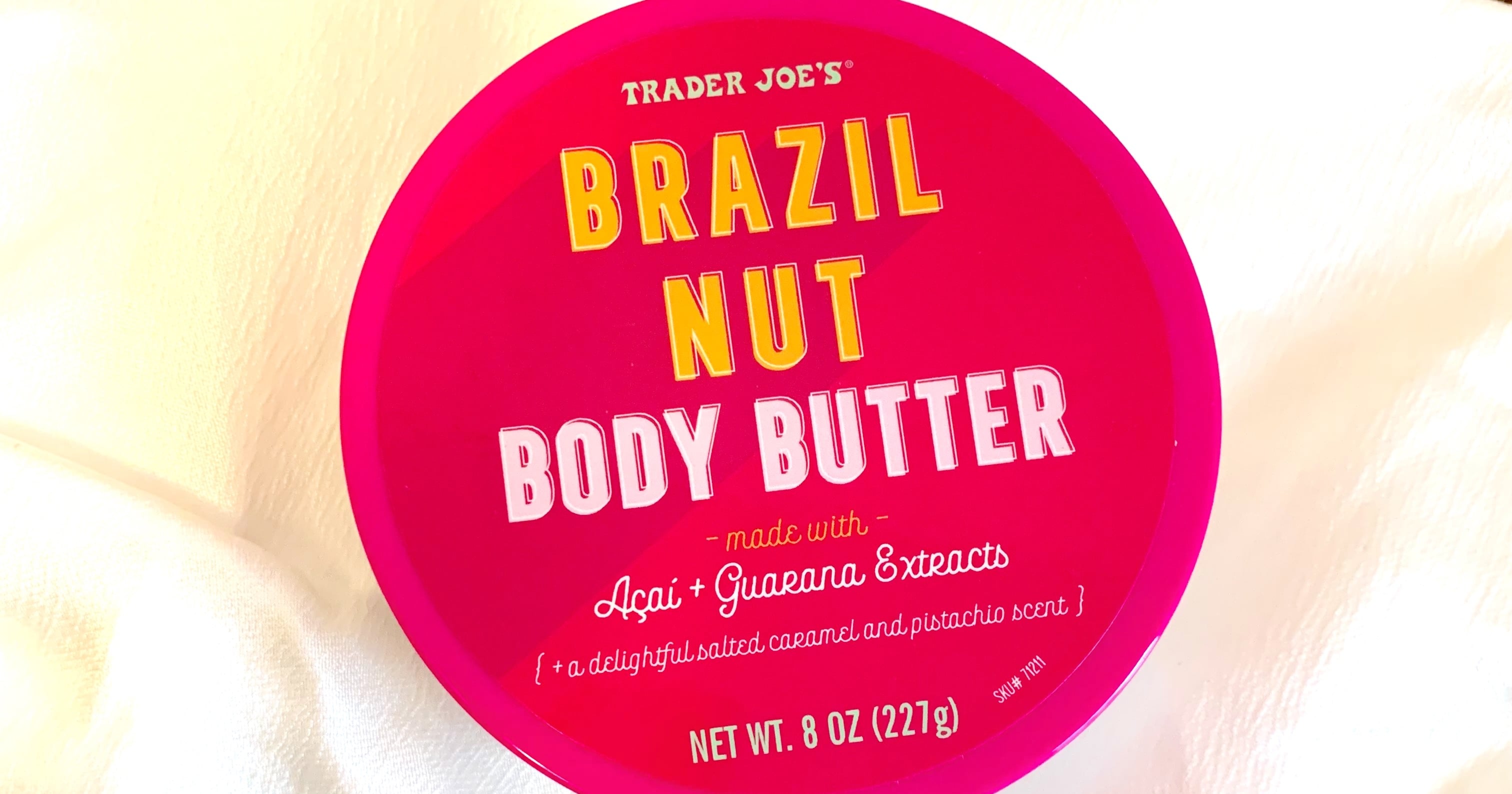 Trader Joe's Brazil Nut Body Butter Jar with Acai and Guarana