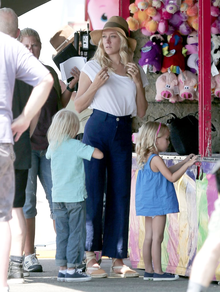 Chloë Sevigny on the set.