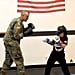 Military Dad Surprises Son While Boxing Blindfolded