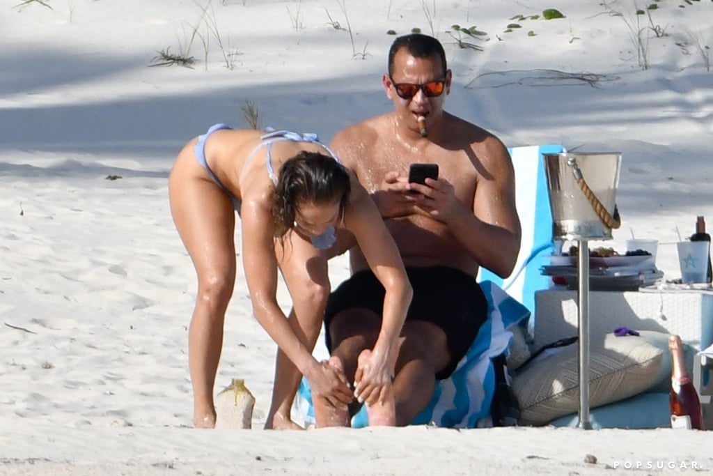 Jennifer Lopez and Alex Rodriguez in the Bahamas March 2019
