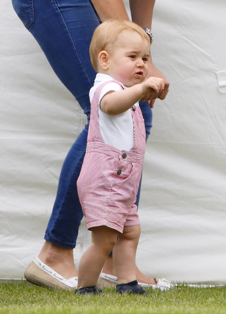 Prince George at Cirencester Park Polo Club in June 2014