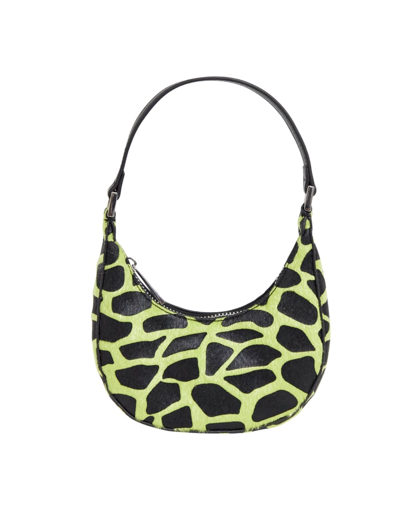 ASOS Design Mirco 90 Bag in Neon Green Giraffe