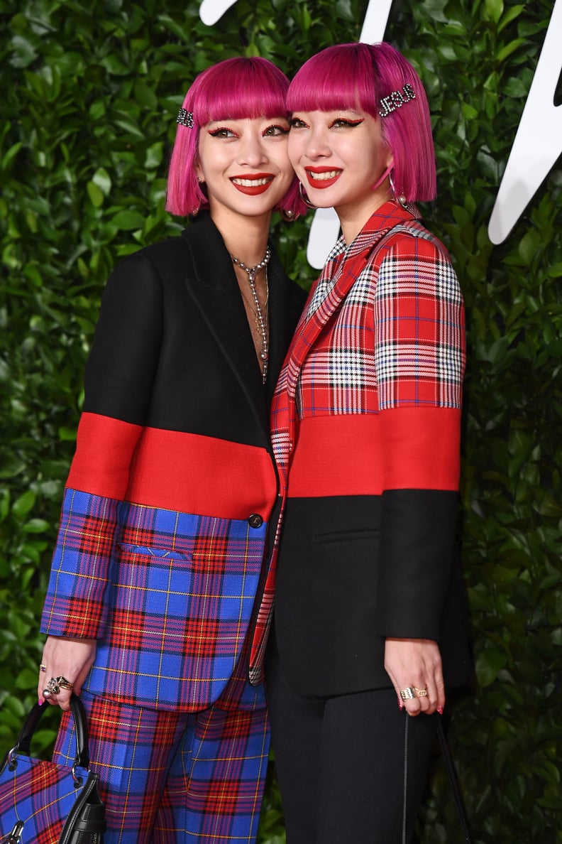 Ami and Aya Suzuki's Matching Magenta Bobs