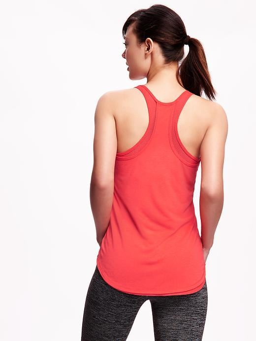 Old Navy Semi-Fitted Go-Dry Mesh-Layer Tank For Women