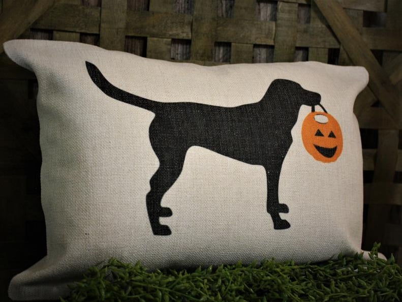 Halloween Labrador Pillow