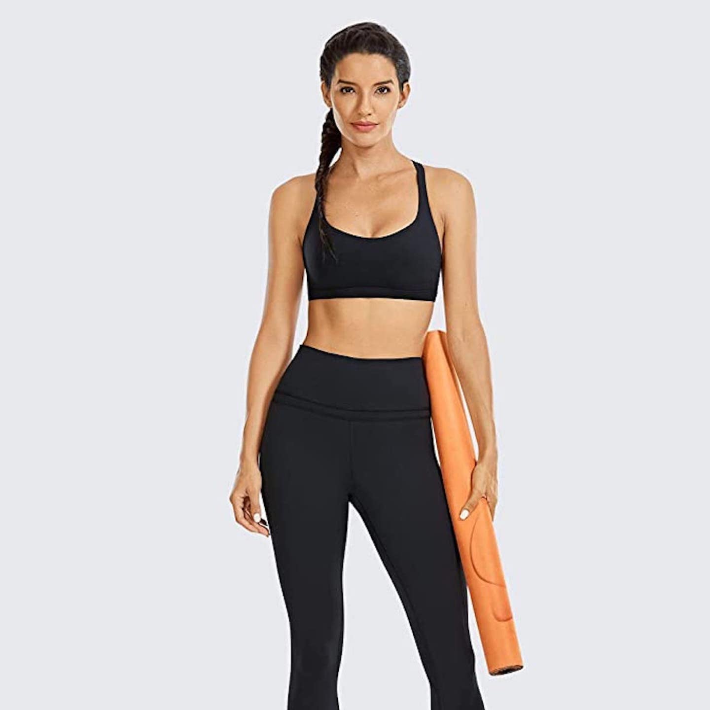 Buy Oalka Women's Yoga Capris Running Pants Workout Leggings Outside  Pockets Tie Dye Brick Dust XS at Amazon.in