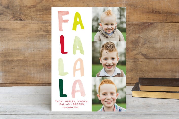 Fa La La La Holiday Photo Cards