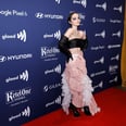 Dove Cameron Wears a Tube Top and Opera Gloves at the GLAAD Awards