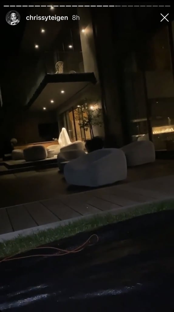 Chrissy Teigen and Luna Went Camping in the Backyard